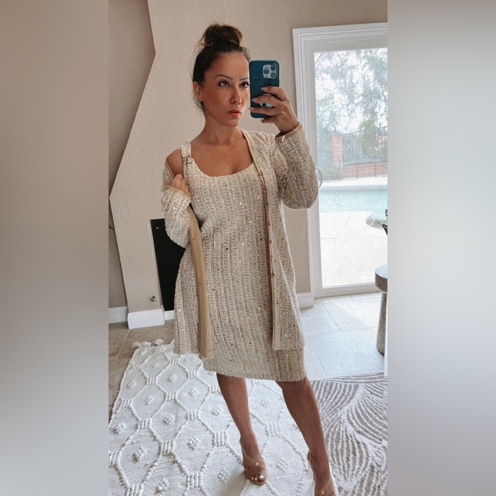 ST. JOHN two piece dress and jacket set